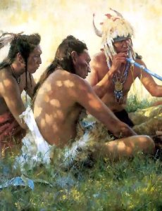 Флейта североамериканских индейцев и звуки леса